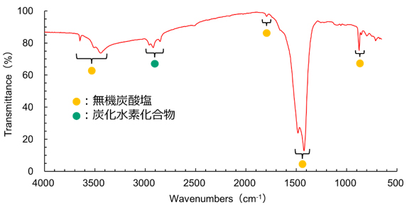 図2 付着物のIRスペクト