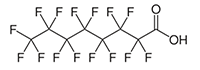 PFOAの構造式